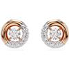 SWAROVSKI ORECCHINI DEXTERA BIANCO, PLACCATURA ORO ROSA 5692258