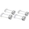 AUNMAS 4 PCS 2CM Cerniere per Porte a Chiusura Automatica Cerniere a Molla in Acciaio Inossidabile Chiudiporta a Molla per a Chiusura Automatica Perni di per Porte