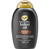 OGX Shampoo Hydrate & Defrizz + Kukui Oil, Shampoo capelli crespi con Olio di Kukui, Shampo ristrutturante capelli ricci e mossi efficace contro umidità ed effetto crespo, 385 ml