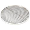 Grillrost.com Das Original Griglia per Barbecue Rotonda - 50 cm in Acciaio Inox - Prodotto Artigianale - Made in Germany con 3 Ganci di Sospensione