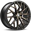 Cerchi in lega Seventy9 Sv-C 7.5x17 Bggf - Black Glossy Gold Front