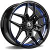 Cerchi in lega Seventy9 Sv-B 9.5x19 Bgbil - Black Glossy Blue Inner Lip