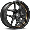 Cerchi in lega Seventy9 Sv B 8.0x18 Bggil Black Matt Gold Inner Lip