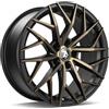 Cerchi in lega Seventy9 Sv C 8.0x18 Bggf Black Glossy Gold Front