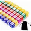 Yzmmxz 30 Pezzi Dadi - 16mm | Traslucido Colori| Dadi Colorati Dado Gioco Dadi 6 Facce | 5 di Ogni Colore, 6 Colori