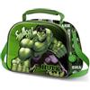 Marvel Borsa per il Pranzo 3D, 25.5 x 20 cm, Verde Superhuman