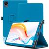 Envibe Custodia per DOOGEE T30SE 11 Pollici, Cover Tablet DOOGEE T30SE, Copertura Protettiva Pieghevole con Supporto per Matita e Cinturino da Polso, Protezione Completa. (Azzurro)