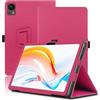 Envibe Custodia per DOOGEE T30SE 11 Pollici, Cover Tablet DOOGEE T30SE, Copertura Protettiva Pieghevole con Supporto per Matita e Cinturino da Polso, Protezione Completa. (Rosso)