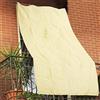 BAKAJI Tenda da Sole Telo Parasole in HDPE Resistente Protezione UV 90% per Balcone e Veranda con Anelli di Aggancio Beige (280 x 295 cm)