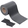 SONGMICS GPJ50GY Strisce frangivista in PVC, extra spesse con 25 clip di fissaggio, 50 m x 19 cm