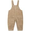 CAMILIFE bebé Bambini Unisex Salopette in Velluto a Coste Pantaloni con Bretelle per 1-4 Anni Vintage Retro per Primavera Autunno - Cachi Taglia 100
