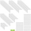 WYAN 50 Pezzi piastre piatte staffa d'angolo,per foto,cornici decorative | Ferro,dimensioni:3,8×3,8cm/1,5×1,5pollici,design a forma di L,facile da installare,resistente,impermeabile e antiabrasione