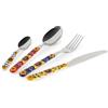 Excelsa Trinacria Set 24 Posate, Acciaio INOX, Manico in Plastica