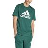 adidas Essentials Single Jersey Big Logo Tee, T-Shirt Uomo, Collegiate Green, 4XL