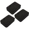 Okaywork 3pcs spugne cucina spugna magica, in cellulosa gonfiabile, biodegradabile, nera, riutilizzabile, spugna per pulizia, spugna lavabile per piatti, salvietta antiaderente per piatti spugnette