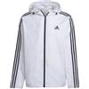 adidas Giacca a vento da uomo Essentials in tessuto a 3 strisce, taglia M