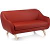 ALMA DESIGN divano a 2 posti X BIG TOO con struttura in frassino naturale - 7012P-LE11-D-VELLUTO-LUNA