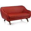 ALMA DESIGN divano a 2 posti X BIG TOO con struttura in frassino tinto noce - 7012P-LE12-D-PLUSH