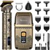 Scttomon T-Blade Trimmer Capelli & Rasoi Elettrici per Gli Uomini Foil Shaver Beard Trimmer Kit di Cura Degli Uomini con Triple Lame Cordless