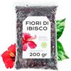 EPEL Fiori di Ibisco 200gr - Fiori di Ibisco Essiccati - Te Ibisco - Ibisco - Infuso di Ibisco - Flor de Jamaica - Foglie di Ibisco Essiccate - Ibisco Sfuso (200 gr)