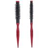 POFET 2 spazzole rotonde, piccole spazzole per capelli, mini spazzole per asciugacapelli, rotonde, per capelli sottili, ponytail barba, ricci, 12 mm, 15 mm