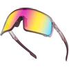 FUNWICT Occhiali Ciclismo per Uomini Donne Bambini Occhiali da Sole da Uomo Ciclismo Corsa Polarizzati TR90 Telaio UV400 Occhiali Sportivi Uomo per Ciclismo Softball Corsa (Viola, Adulto)