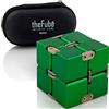 PILPOC Infinity Cube Fidget Giocattolo da scrivania, cubo magico infinito in alluminio con custodia esclusiva, resistente, pesante, allevia lo stress e l'ansia, per TDAH, TOC