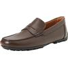 Geox U Kosmopolis + Grip, Mocassino Uomo, Marrone Scuro, 40 EU