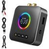 AXFEE Ricevitore Bluetooth 5.4 HiFi, 3.5mm RCA jack Audio, Adattatore Audio, Impianto Stereo, Casse, Bassa Latenza Wireless, per Tablet/Smartphone/PC/laptop/Cuffie/TV