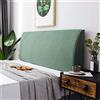 YUPAK Copri/copertura Testata Letto Matrimoniale Elastica, Copritestata Fodera Protezione Peluche Testata Addensare Elastico All-inclusive Coperchio Europeo Soft Cover Lavabile,Green-140~160CM