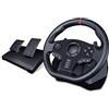 SilteD Volante per PC Volante da corsa per giochi, vibrazione del motore da 900 gradi Guida sportiva per giochi con ingranaggi e pedali reattivi per PS4, PS3, PC, X360, Switch