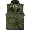 Generic Nuova Moda Estate Casual All'aperto Gilet in 2024 Denim Gilet Uomo Risvolto Senza Maniche Slim Fit Retro Strappato Casual Jean Vest Per Uomo Bottoni Camicie per Uomo, Verde, L