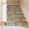 RE-COVERTILES - Adesivi Piastrelle Cucina Bagno Mattonelle adesive in PVC Impermeabili Antigraffio Stickers Decorazione Parete Cementine Peel and Stick - Modello 24 Pz 10x10 cm PS00098 Made in Italy