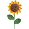 JOPOYOCO Fiori all'uncinetto, 1 pezzo di lana artificiale lavorata a maglia, bouquet di nozze, anniversario, festa della donna, festa, matrimonio, cerimonia di laurea, nuova casa