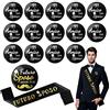 Annhao 16 Pezzi Addio Celibato Gadget Fascia Futuro Sposo Groom To Be, 14pz Spille Amico dello Sposo Accessori Festa Matrimonio Nozze Fidanzamento Party