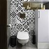 RE-COVERTILES - Adesivi Piastrelle Cucina Bagno Mattonelle adesive in PVC Impermeabili Antigraffio Stickers Decorazione Parete Cementine Peel and Stick - Modello 24 Pz 10x10 cm PS00200 Made in Italy