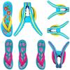 TRIXES 8 mollette per telo mare, clip da viaggio sicure per sedia a sdraio da viaggio per interni ed esterni, clip jumbo per spiaggia, giardino, piscina, lettino o sedia a sdraio, biancheria