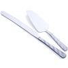 FULLYWARE Set di Taglio per Torta in Argento, Set di Coltello e Server in Acciaio Inossidabile, Set di Taglio per Torta e Dolci per Matrimonio, Compleanno, Festa