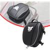 JFG RACING Borsa Moto Posteriore,Borsa Sella Moto Borsa Viaggio Impermeabile Borsa Sella Borse Sella per Borsa Bici Multifunzionale Sport-Bianco