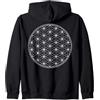 Trippy Apparel Sacred Geometry Zip Hoodie - Tapestry Hoodie Flower of Life Felpa con Cappuccio