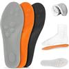 BTONGE 3 Paia Solette Ortopediche, Solette per Scarpe in Memory Foam, Solette Massaggianti Comfort per Donna Uomo, Plantari Ortopedici, Solette Sportive Ammortizzanti per Supporto Arco Plantare