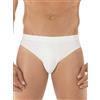 GARDA - 6 Slip Uomo Vita Bassa, Elastico Infilato Cotone Elasticizzato Art. 3945 (Bianco, 7/XXL)