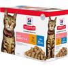 Hill's Science Plan Cat Adult Favourite Selection Light multipack 12x85 gr - pollo - pesce oceanico Cibo umido per gatti