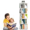 uyoyous Libreria girevole a 5 livelli, colore bianco, girevole, per la casa, il soggiorno, lo studio, l'ufficio