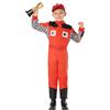Boland - Costume da pilota per bambini, 2 pezzi, costume in maschera per feste a tema, Halloween o carnevale, auto da corsa