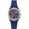 GUESS Orologio da donna 36mm - Cinturino blu quadrante blu cassa bicolore, Blu