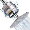 NearMoon Soffione doccia e 15 stadi combinazione di filtri doccia, addolcitore ad alta pressione filtrato per acqua dura, rimuove fluoro di cloro e sostanze nocive, 1 cartuccia filtro sostituibile