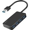 LogiLink Hub USB 3.2 (Gen1) a 4 Porte con Protezione da sovracorrente e sovratensione