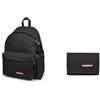 EASTPAK Padded Pak'r, Zaino Unisex - Adulto, Nero, Taglia unica & Crew Single Portafoglio, 27 L - Black (Nero)