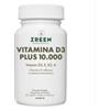 Zreen Vitamina D3 Plus 10.000 UI con Vitamina K2 90 Capsule